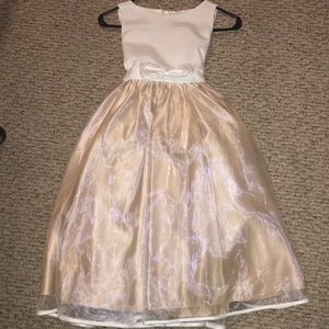 Beautiful Cream and Champagne girls dress